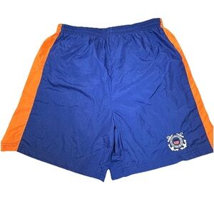 Vintage 90s Us Coast Guard Athletic Shorts Trunks Men’s Xl Blue Orange